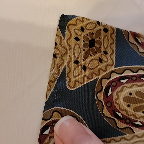 Designer Christian Dior Monsieur Blue Patterned Tie 100% Silk Made in Italy - Picture 13 of 16